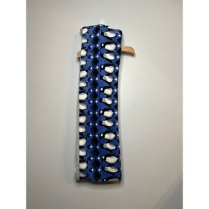 Vera Bradley Soft Fleece Loop Scarf Playful Penguins Intarsia Blue NWOT